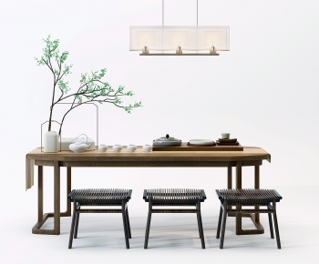 New Chinese Style Tea Tables And Chairs-ID:471590046