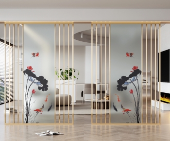Modern Glass Screen Partition-ID:635582928