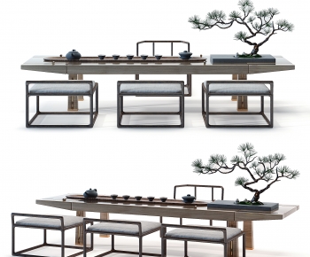 New Chinese Style Tea Tables And Chairs-ID:697519063