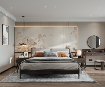 New Chinese Style Bedroom-ID:889127025