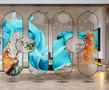 Modern Glass Screen Partition-ID:233539101