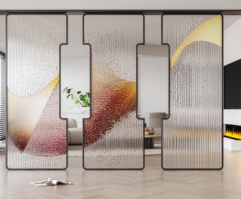 Modern Glass Screen Partition-ID:273435122