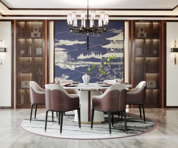 New Chinese Style Dining Room-ID:356339935