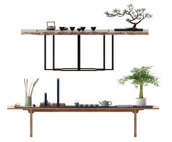 New Chinese Style Tea Tables And Chairs-ID:536165954