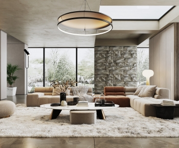 Wabi-sabi Style A Living Room-ID:372031932
