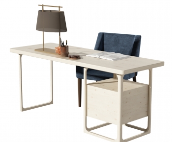 Modern Computer Desk And Chair-ID:651043896