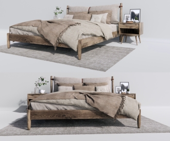 Modern Double Bed-ID:136296039