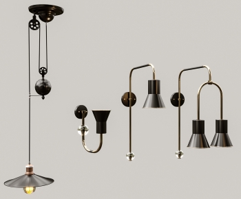 Industrial Style Wall Lamp-ID:410758027