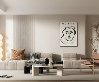 Wabi-sabi Style A Living Room-ID:296996124