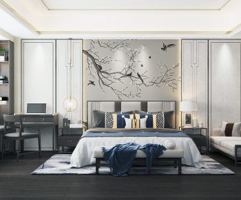 New Chinese Style Bedroom-ID:712794075