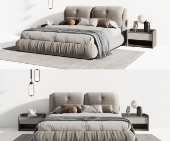 Modern Double Bed-ID:248225934