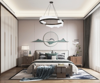 New Chinese Style Bedroom-ID:621159087