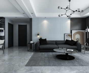 Modern A Living Room-ID:912846095
