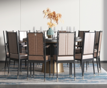 New Chinese Style Dining Table And Chairs-ID:199615962