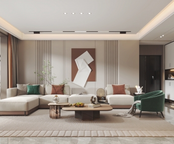 Modern A Living Room-ID:433806906