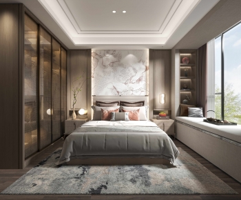 New Chinese Style Bedroom-ID:498177057