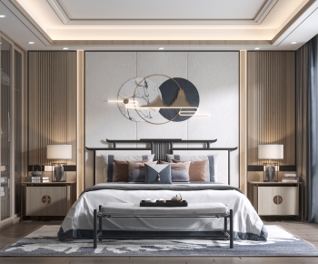 New Chinese Style Bedroom-ID:449507957