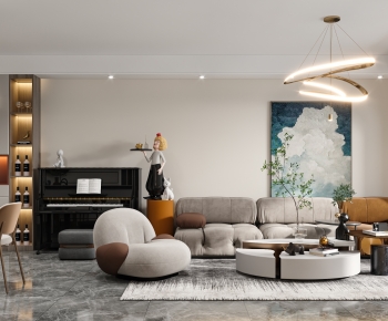 Modern A Living Room-ID:731908083