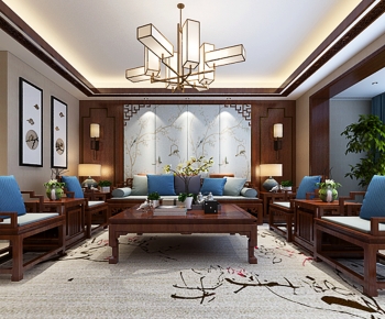Chinese Style A Living Room-ID:571722989