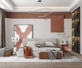 Modern Nordic Style Bedroom-ID:526432992