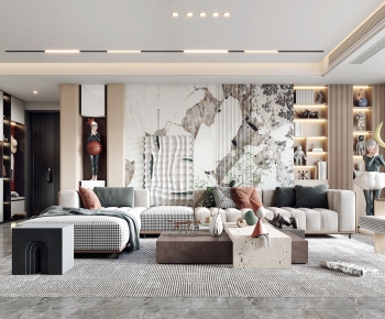 Modern A Living Room-ID:224350934