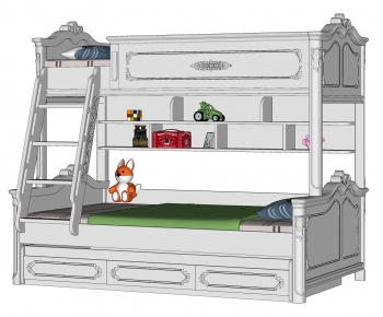 European Style Bunk Bed-ID:211565978