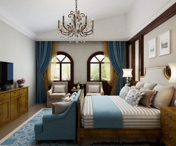 American Style Bedroom-ID:329032902