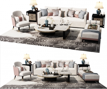 New Chinese Style Sofa Combination-ID:580670899
