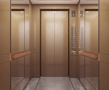 现代电梯间轿厢-ID:114494093