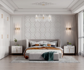 Simple European Style Bedroom-ID:230457076
