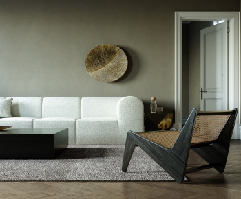 Wabi-sabi Style A Living Room-ID:627845055