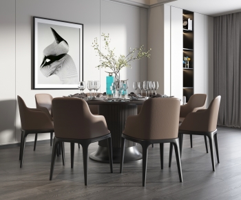 Modern Dining Table And Chairs-ID:825905086