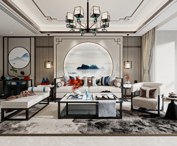 Chinese Style A Living Room-ID:242403984