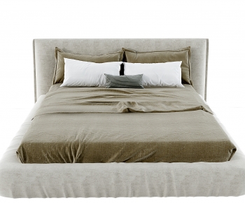 Modern Double Bed-ID:897974977