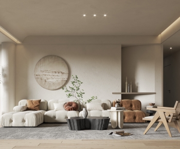 Wabi-sabi Style A Living Room-ID:425090078