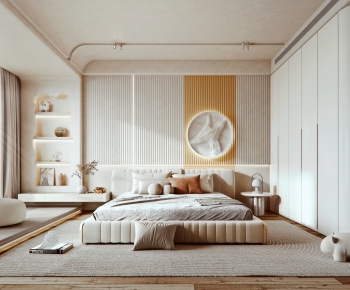 Modern Wabi-sabi Style Bedroom-ID:943543918