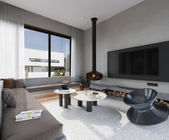Wabi-sabi Style A Living Room-ID:779028892