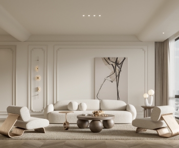 Wabi-sabi Style A Living Room-ID:460649013