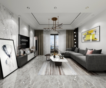 Modern A Living Room-ID:435597903