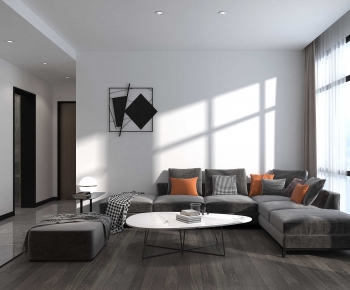 Modern A Living Room-ID:389343023