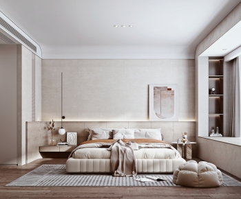 Modern Wabi-sabi Style Bedroom-ID:466862929