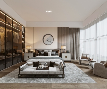 New Chinese Style Bedroom-ID:991089114