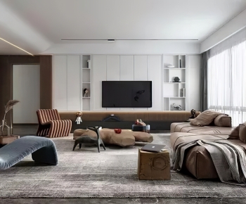 Modern A Living Room-ID:240995887