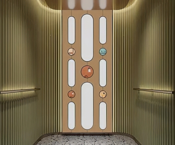 Modern Corridor Elevator Hall-ID:568725111