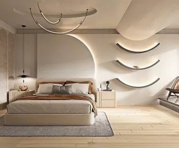 Wabi-sabi Style Bedroom-ID:631037953