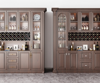 American Style Wine Cabinet-ID:791821005