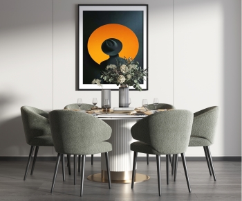 Modern Dining Table And Chairs-ID:644494065