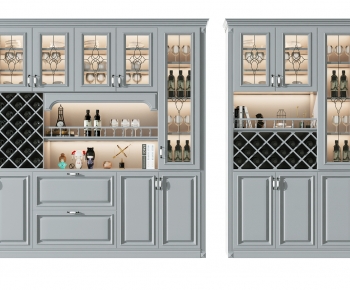 American Style Wine Cabinet-ID:410471922