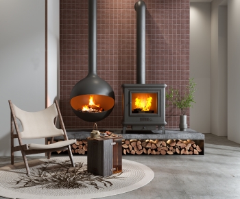 Modern Fireplace-ID:959484107