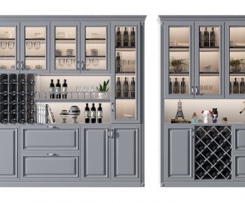 American Style Wine Cabinet-ID:963352926